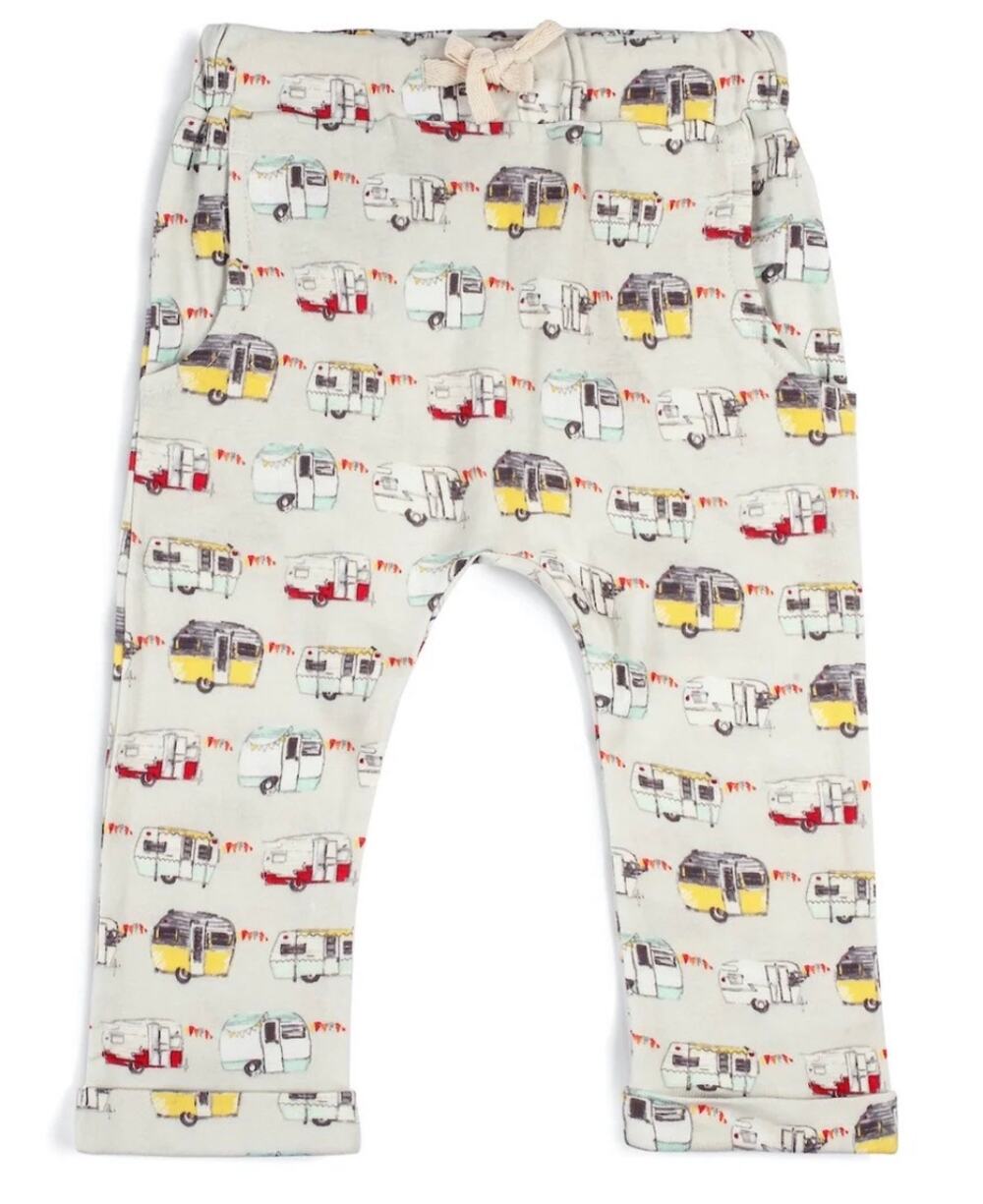 Milkbarn, Vintage Trailers Organic Cotton Baby Jogger Pants, NWT